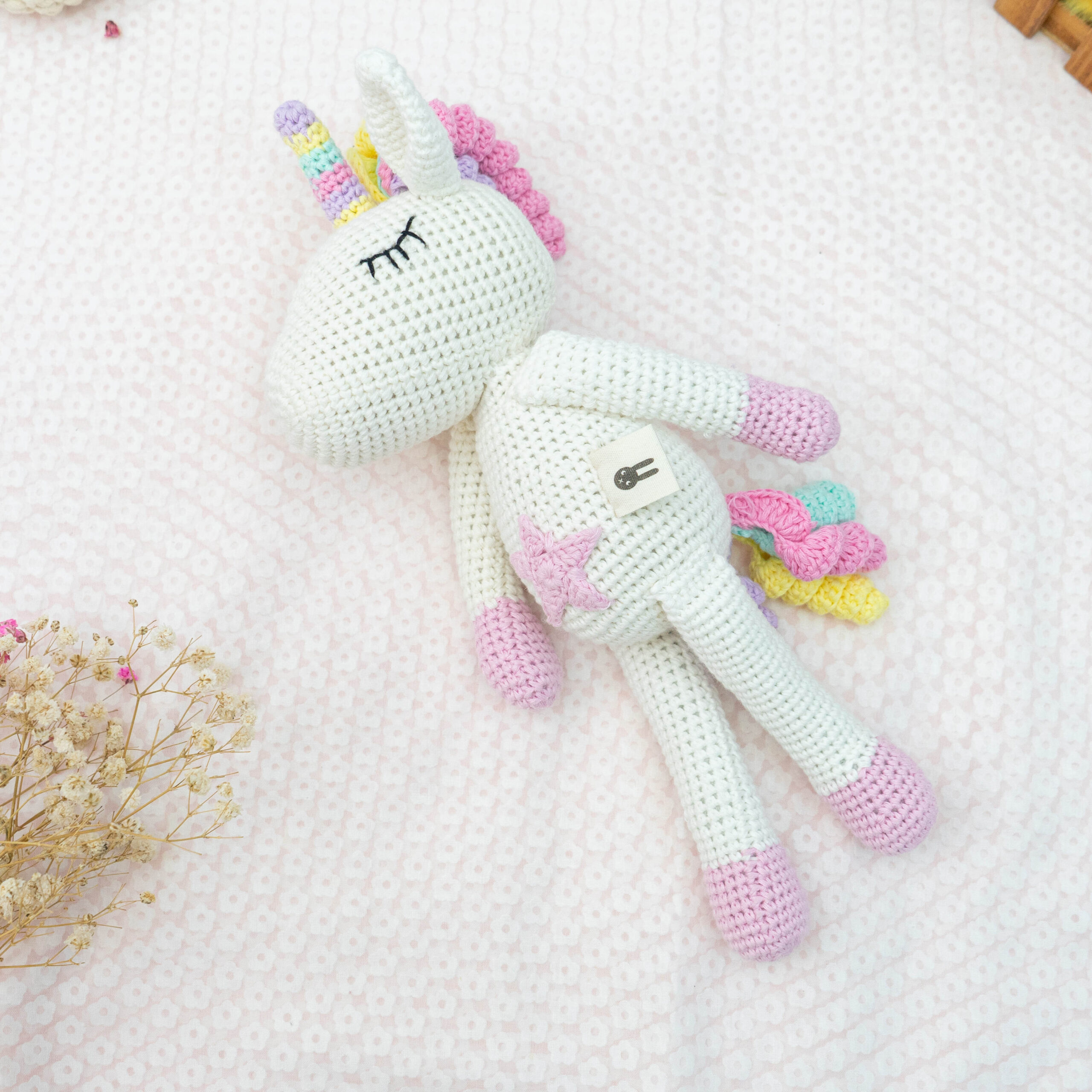 Piccoli Toys Valentina Peluche Uncinetto Unicorno Cotone