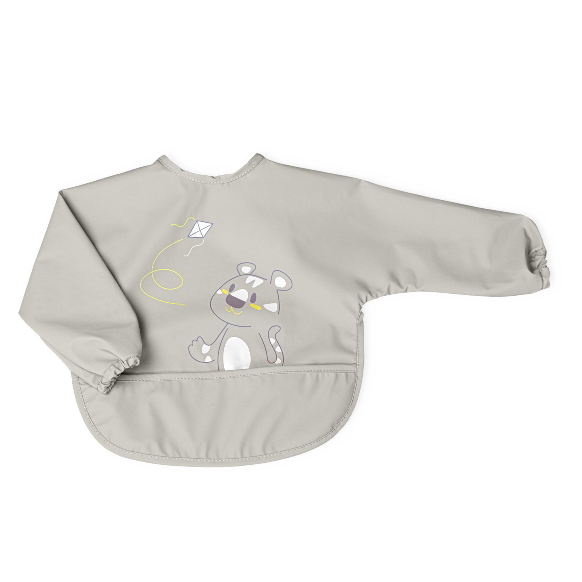 Chicco Bavaglino con Maniche Grigio 6 Mesi+ Impermeabile