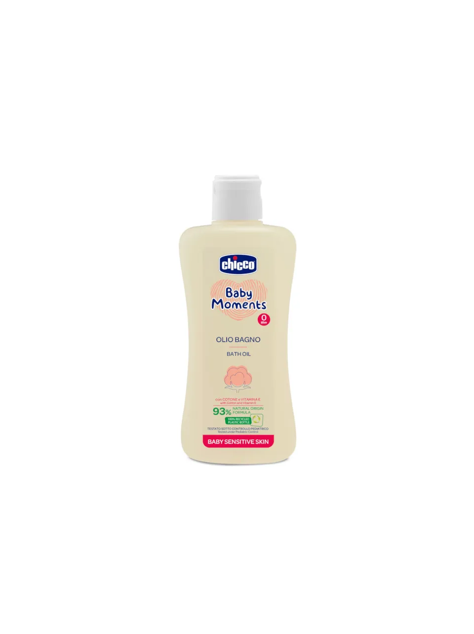 Chicco Baby Moments Olio Bagno Pelli Sensibili Vitamina E