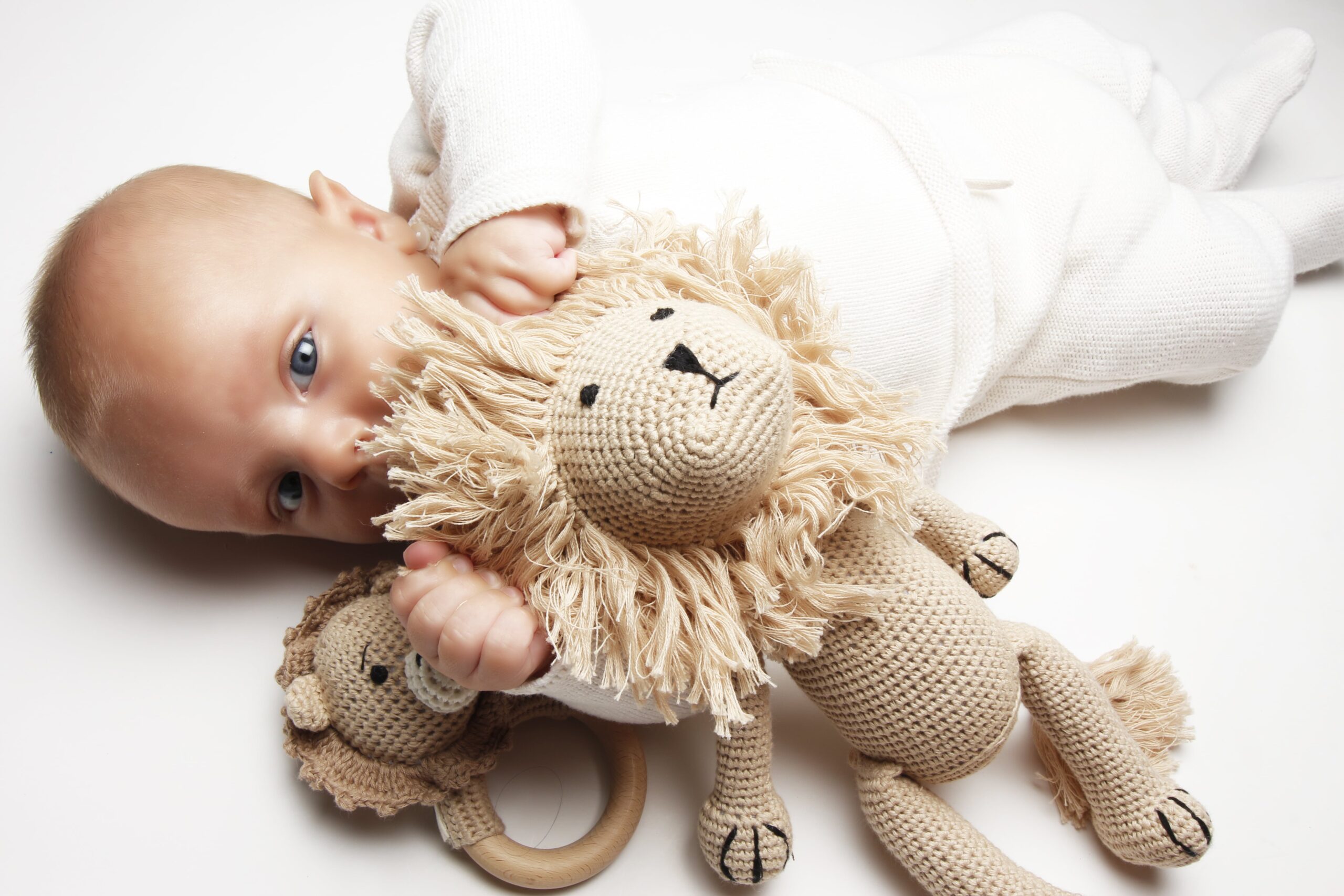 Piccoli Toys Vittorio peluche uncinetto leone cotone