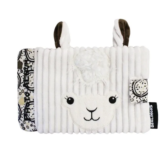 Les Deglingos Muchachos Lama album fotografico stoffa bianco 10 tasche