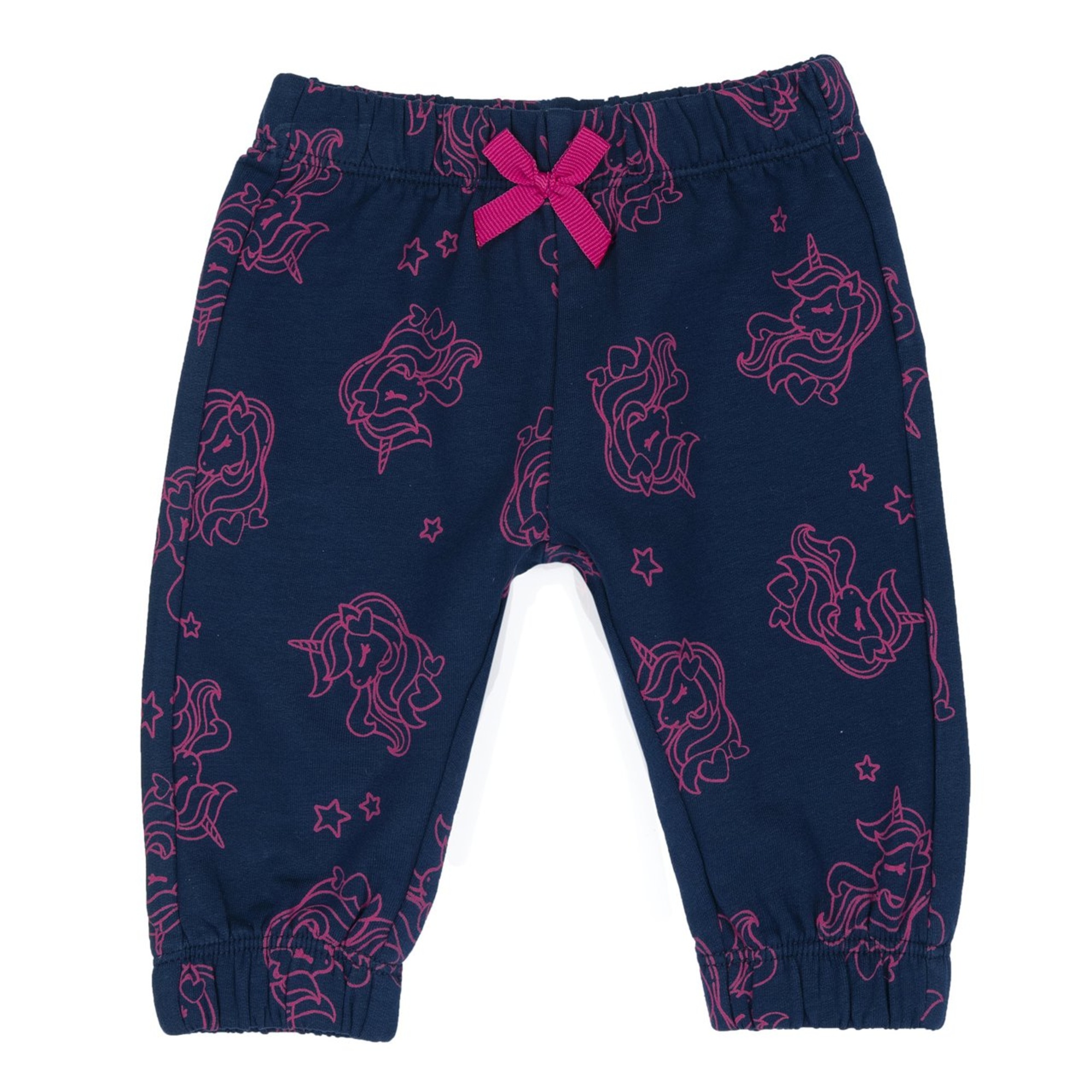 Chicco Pantaloni Fleece Blu Unicorno Cotone Elasticizzato