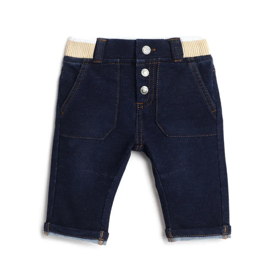 Chicco Pantaloni Lunghi Effetto Denim Cotone