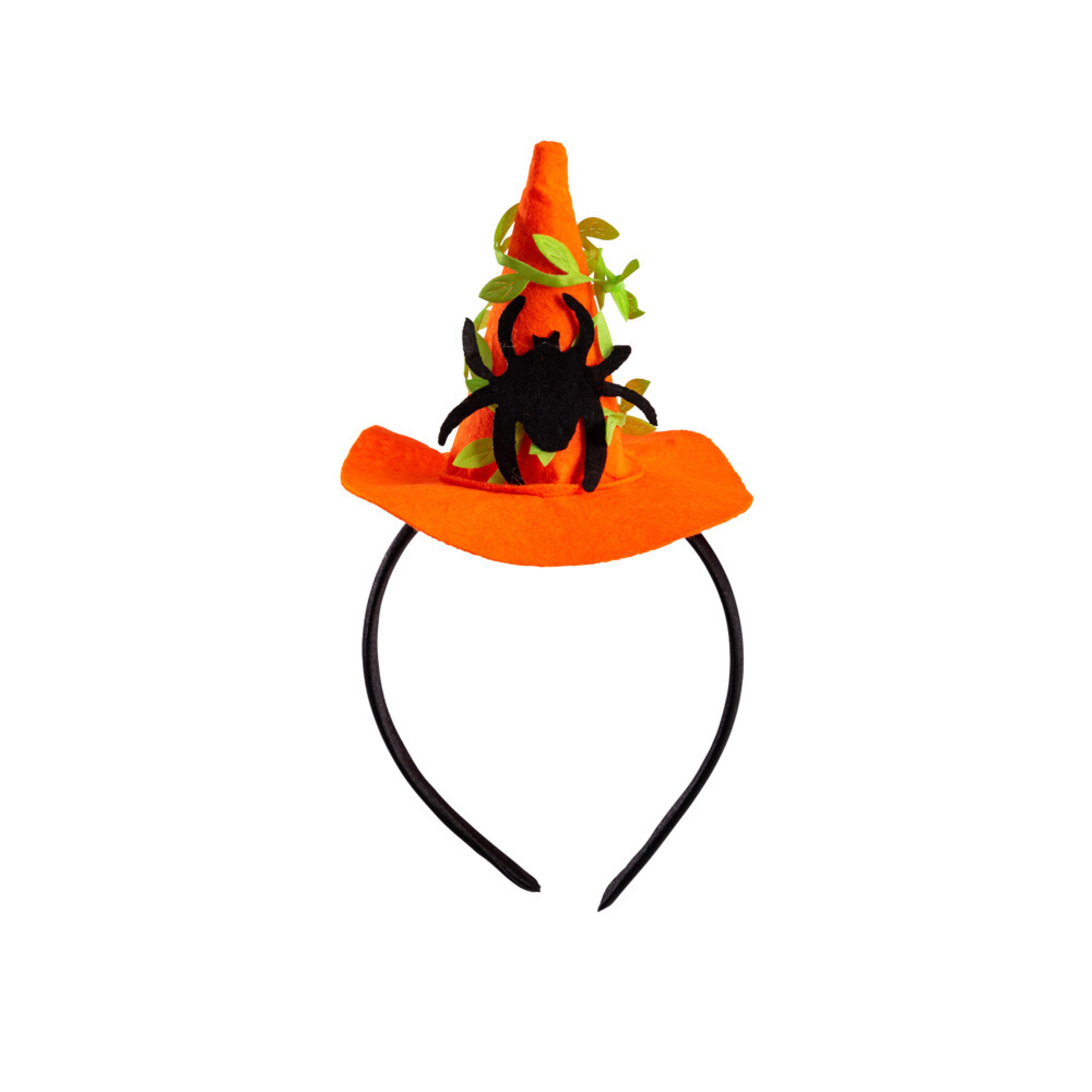 Carnival Toys Mini Cappello Strega Ragno Cerchietto Halloween