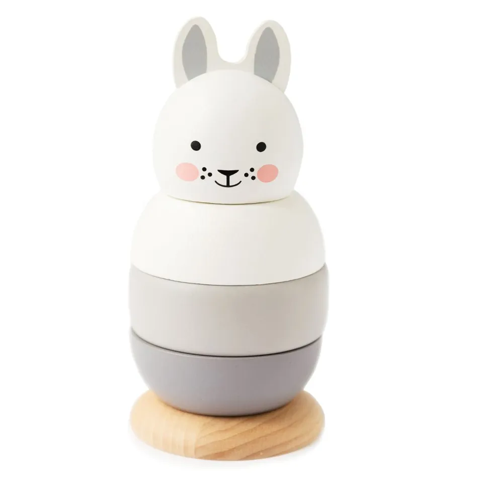 Rosa & Bo Bo Bunny impilabile legno coniglietto