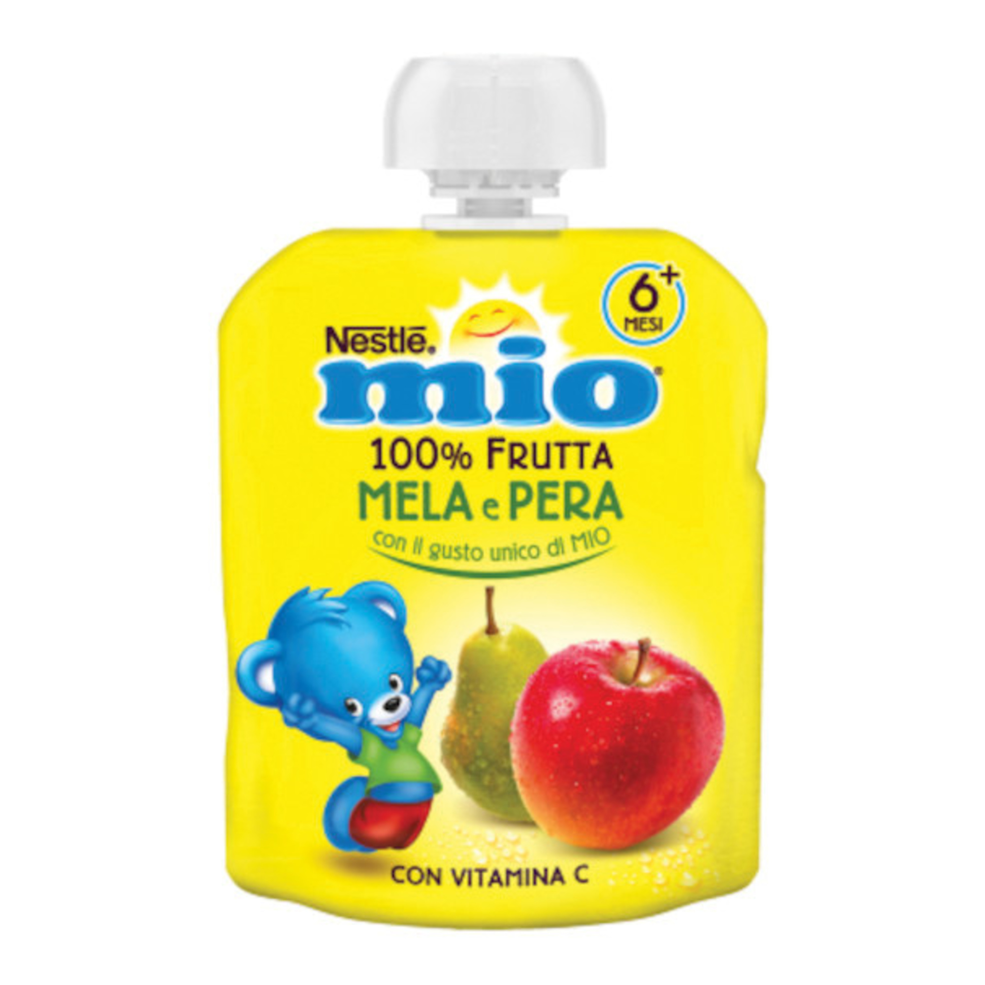 Nestlé Mio purea mela e pera pouch 90 g dai 6 mesi