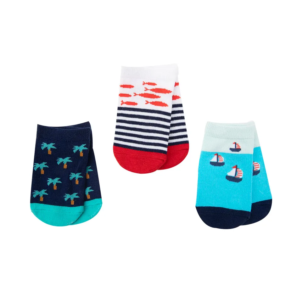 Toys Center Baby calze corte bimbo 3 paia tema marino