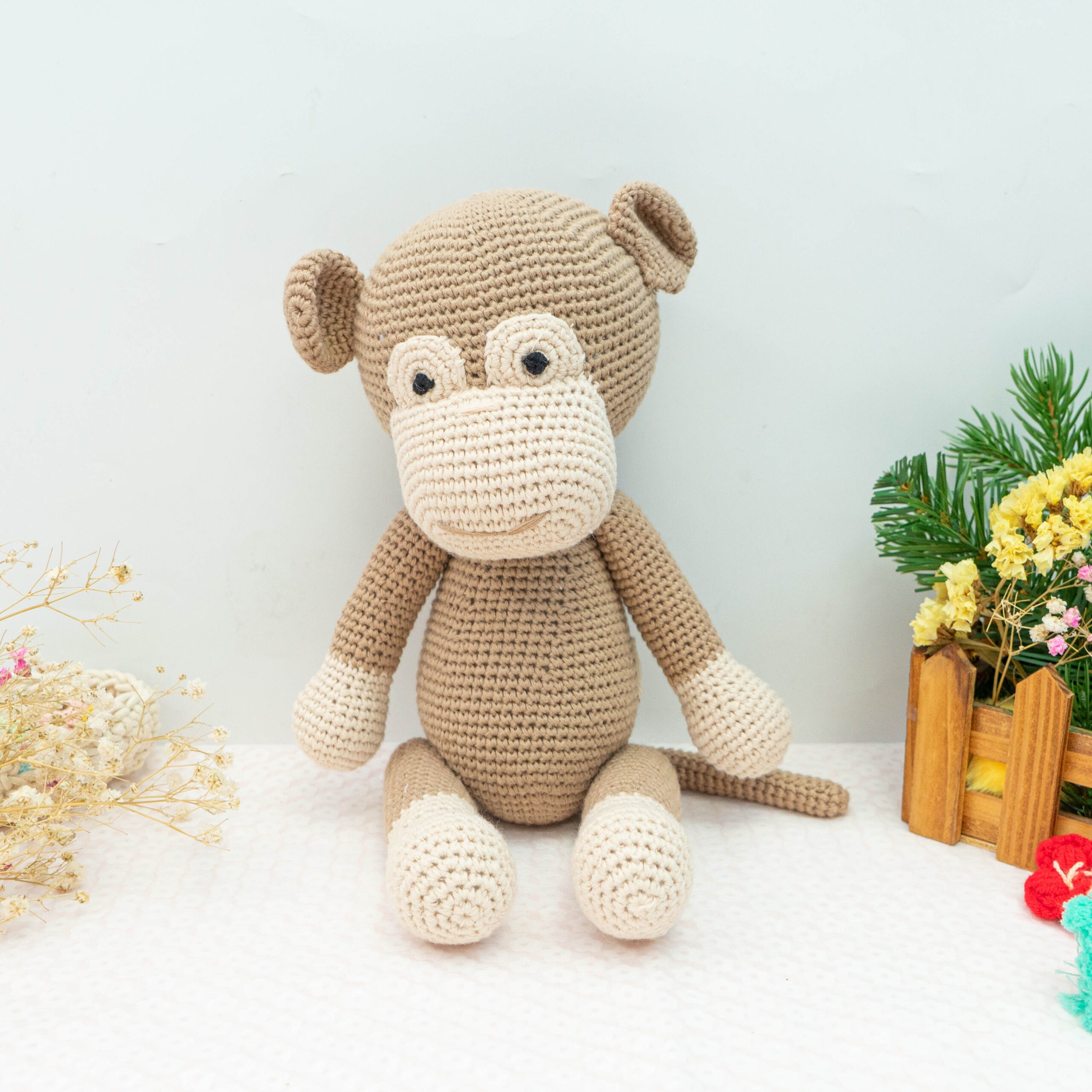 The Dida Mafalda Peluche Uncinetto Scimmia Cotone