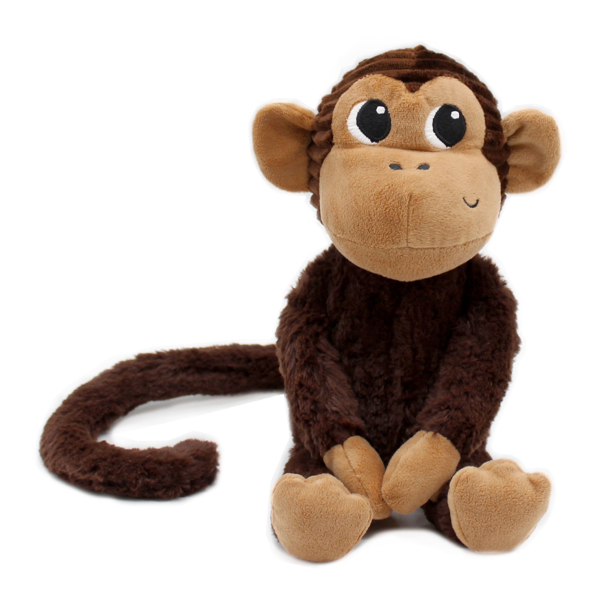 Les Déglingos Ptipotos Zazou peluche scimmia marrone