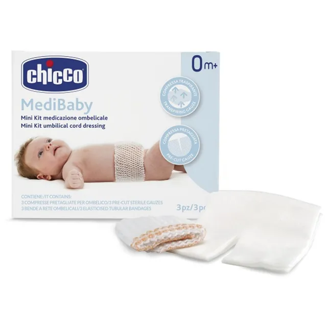 Chicco Mini Kit Medicazione Ombelicale Garze Sterili