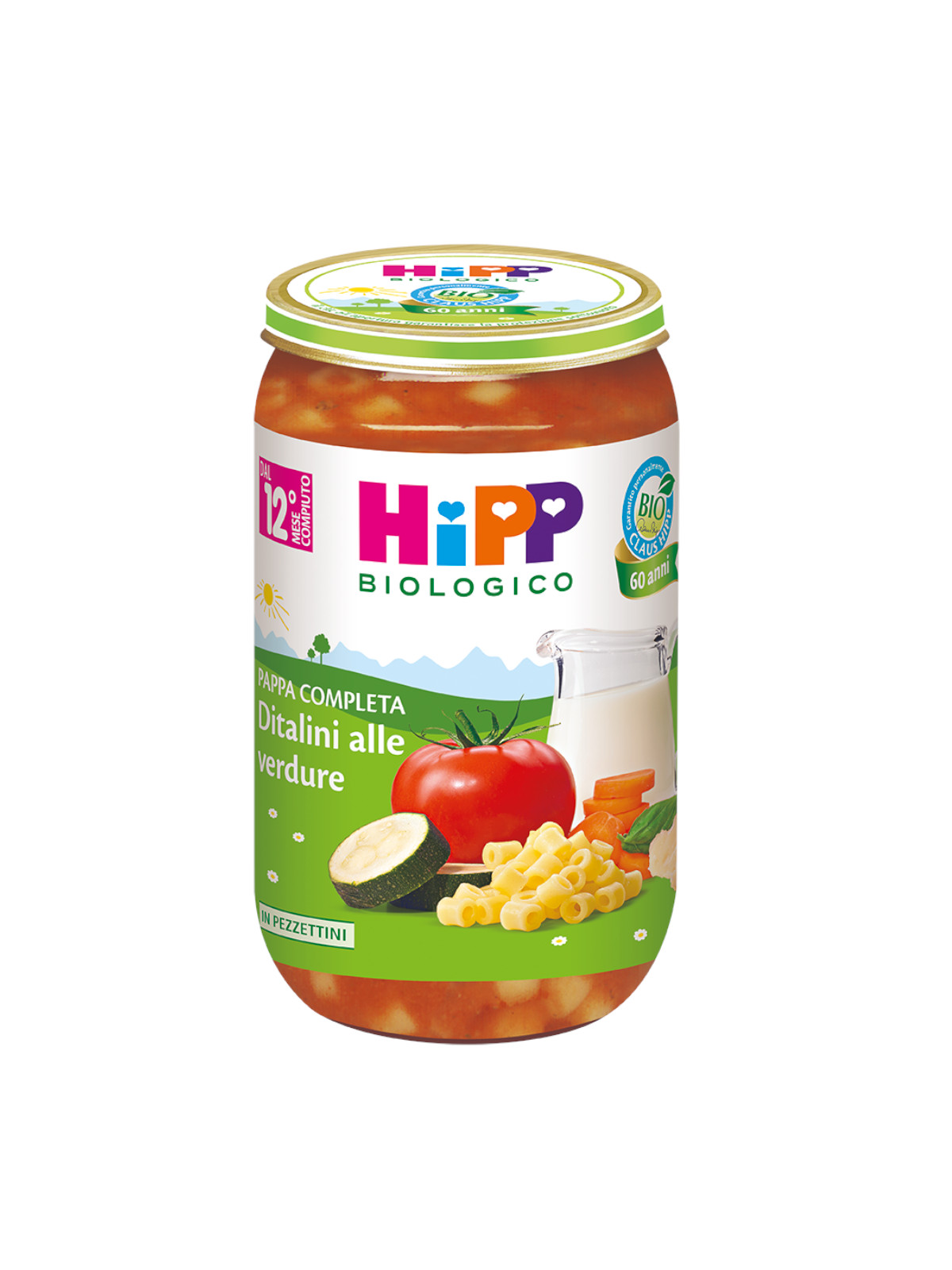 HiPP pappa pronta ditalini verdure bio 250g 12 mesi