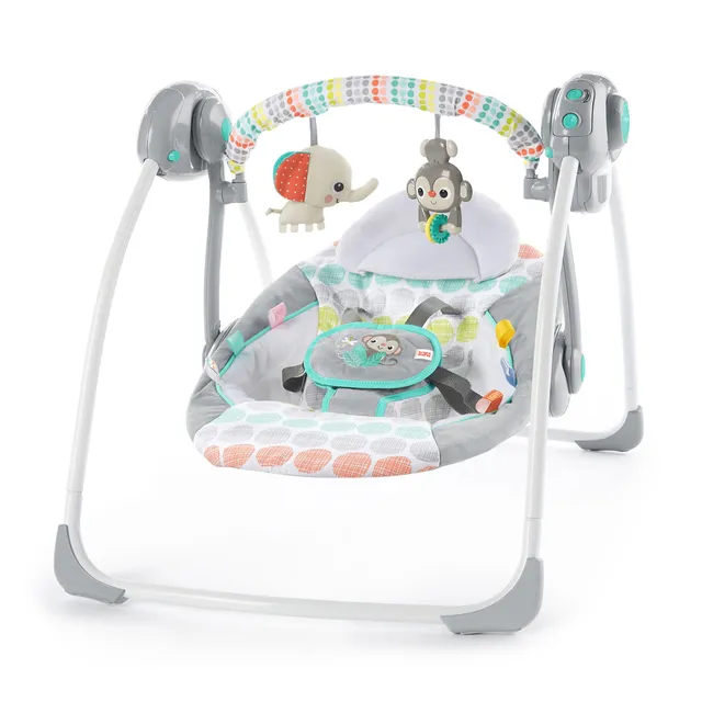 Bright Starts Whimsical Wild altalena compatta pieghevole
