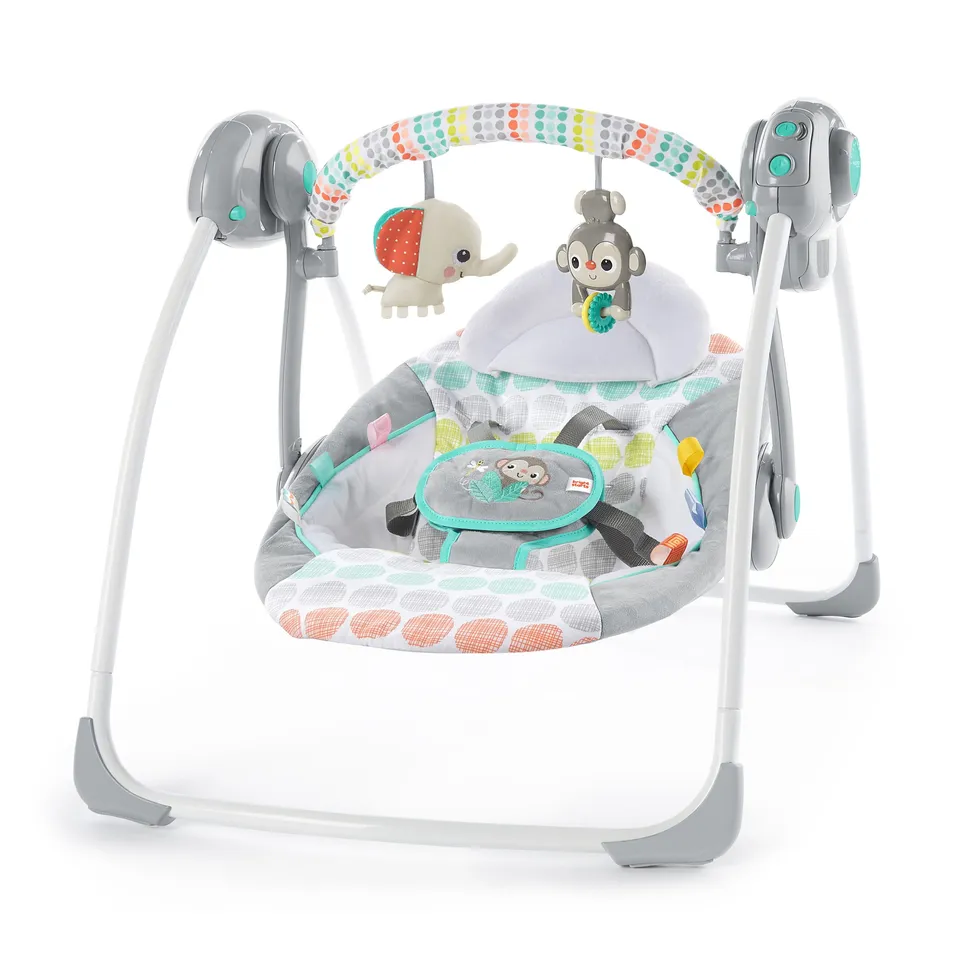 Bright Starts Whimsical Wild altalena compatta pieghevole