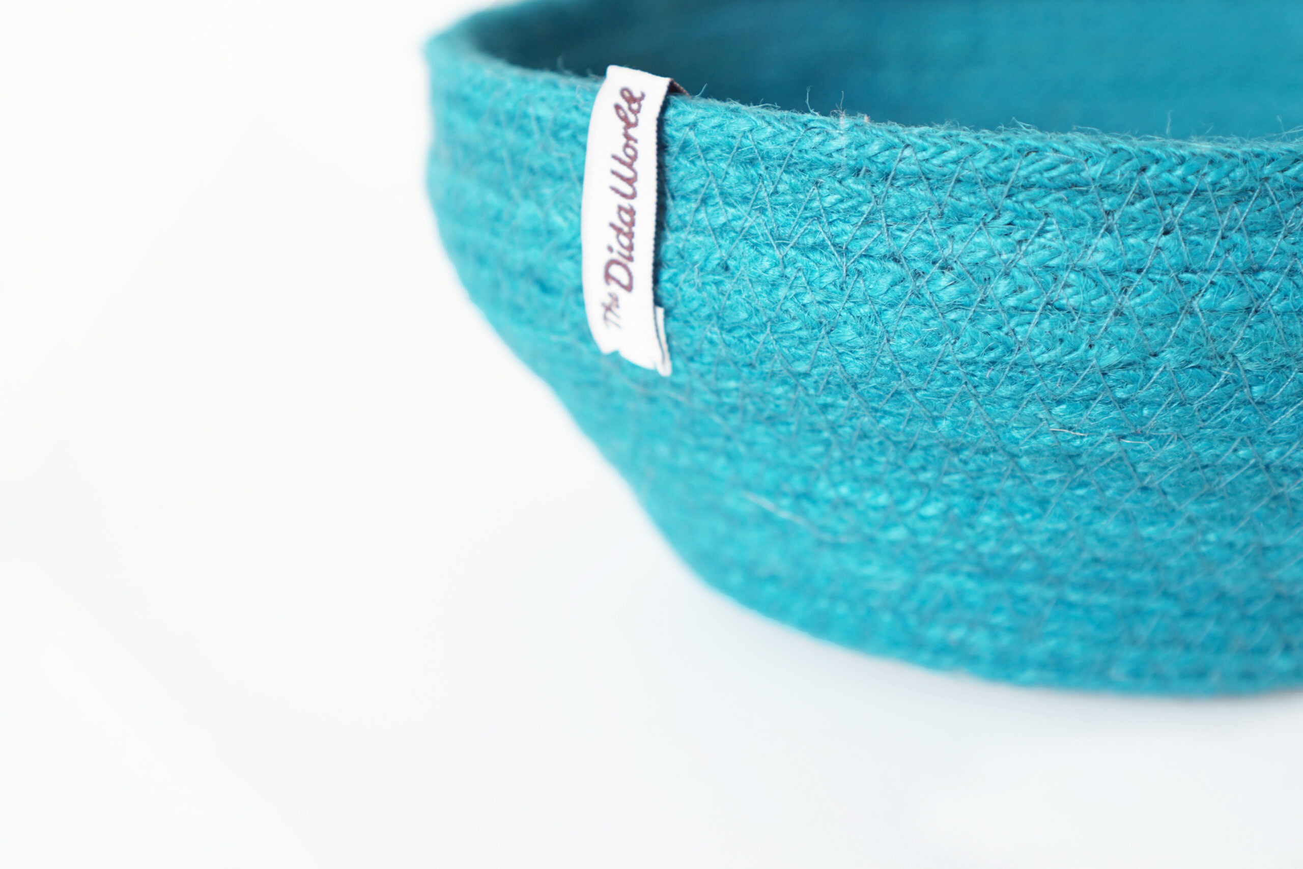 Corr The Jute Works Cesto in Iuta Blu Artigianale