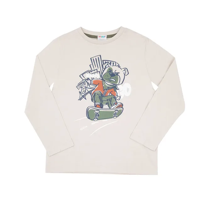 Toys Center Baby maglia jersey bimbo panna skateboarder