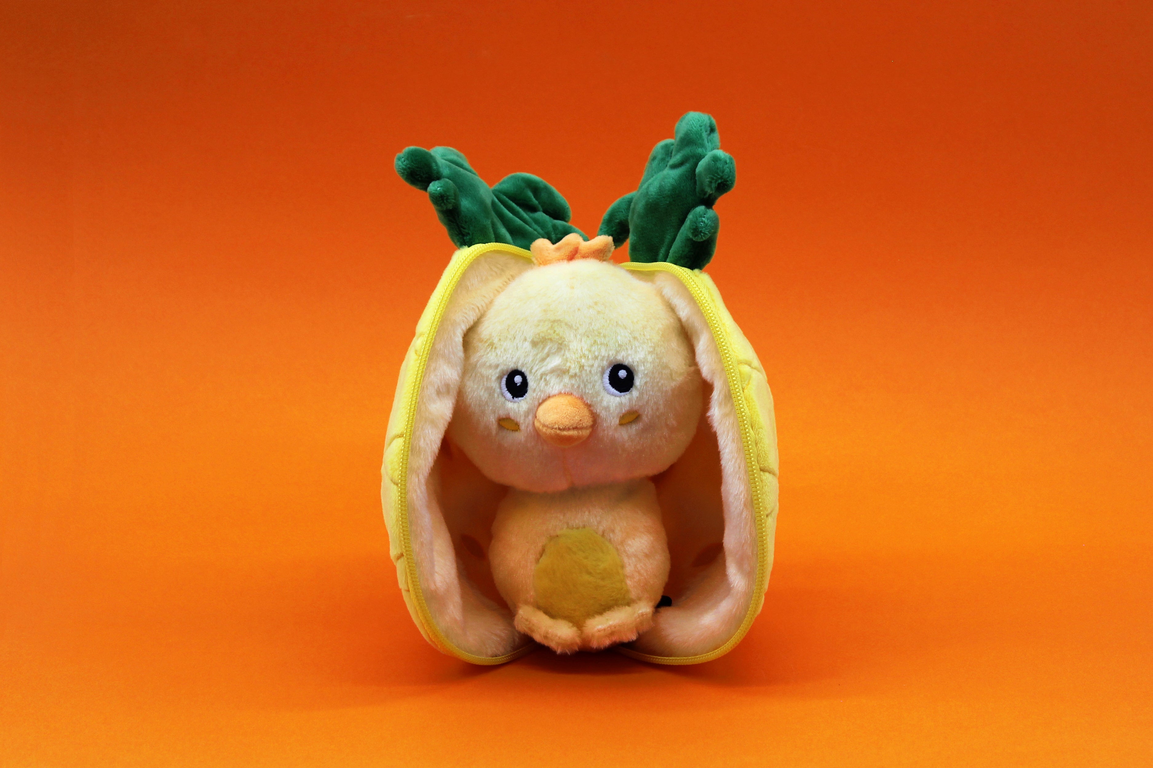 Les Deglingos Flipetz Nugget peluche pulcino ananas