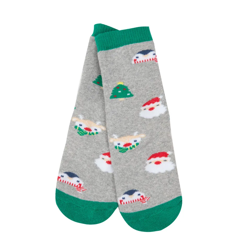 Toys Center Baby calze antiscivolo grigie christmas unisex