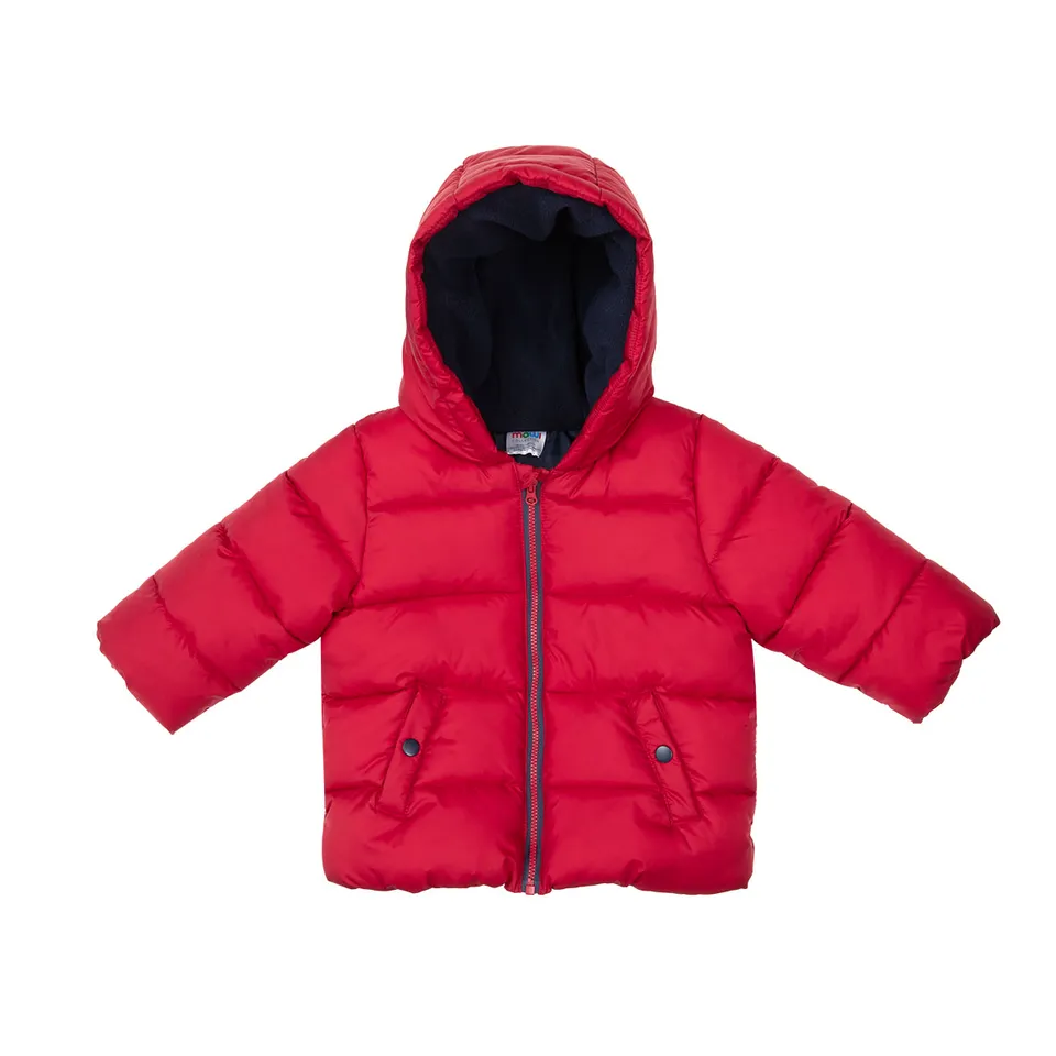 Toys Center Baby piumino bimbo rosso con cappuccio e tasche
