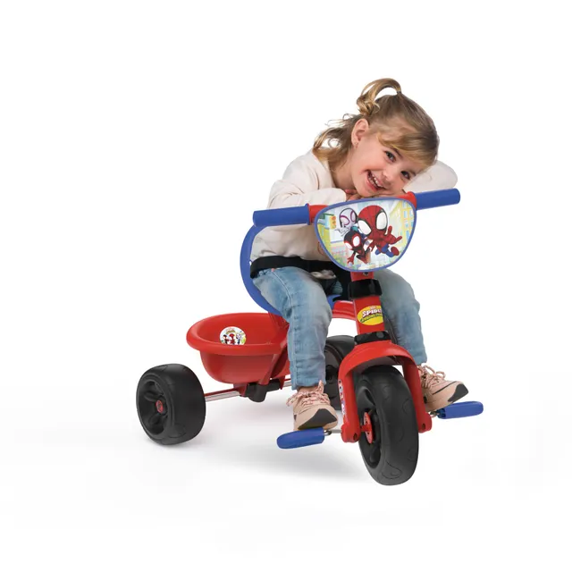 Spidey triciclo evolutivo bambini 15 mesi con asta acciaio