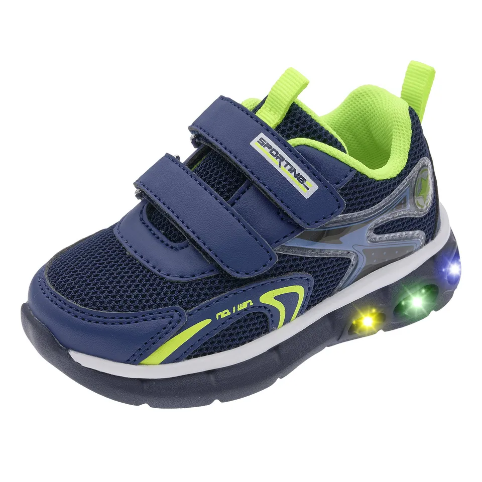 Chicco Sneaker Bimbo Doppio Strappo con Luci nella Suola