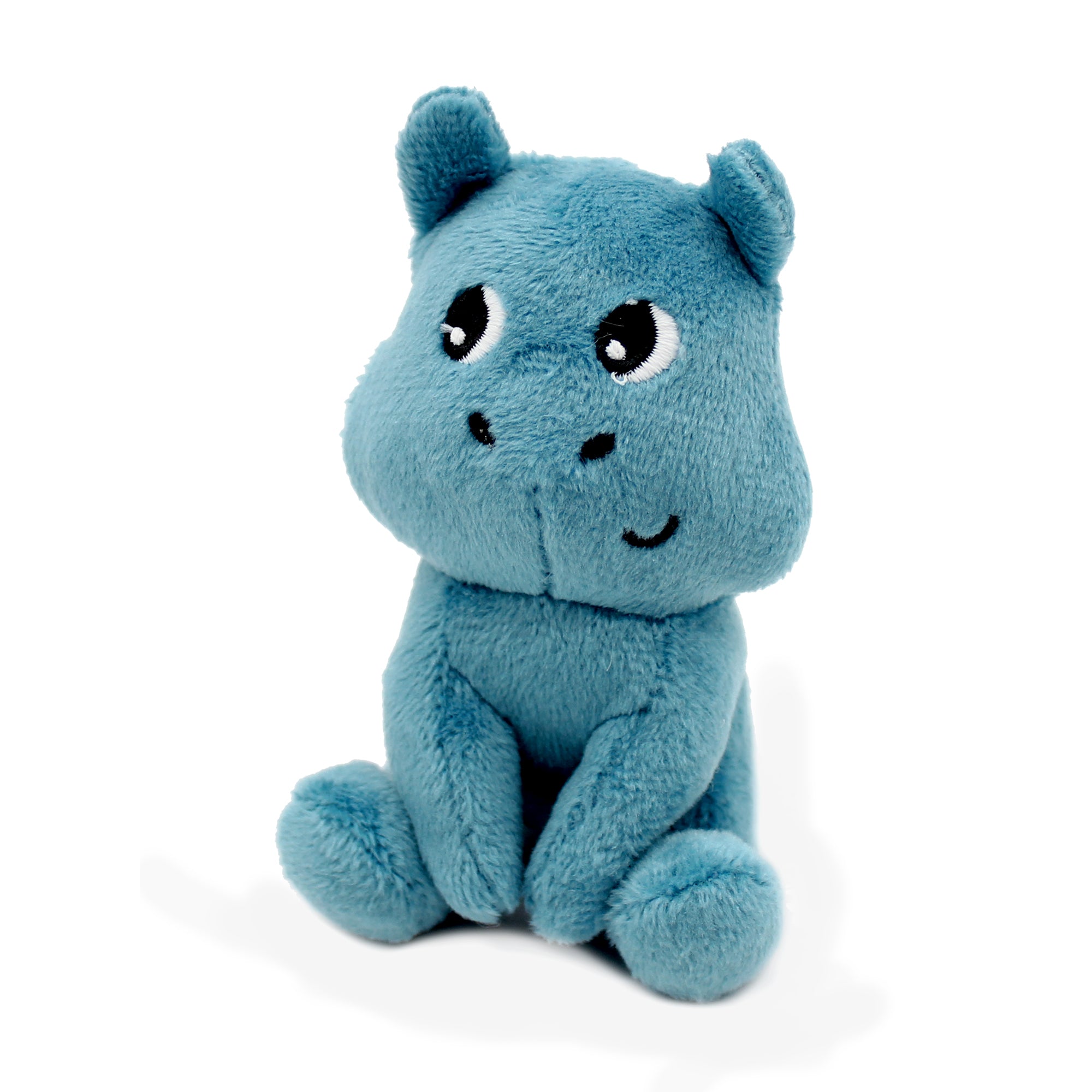 Les Déglingos Ptipotos Bibou peluche ippopotamo blu