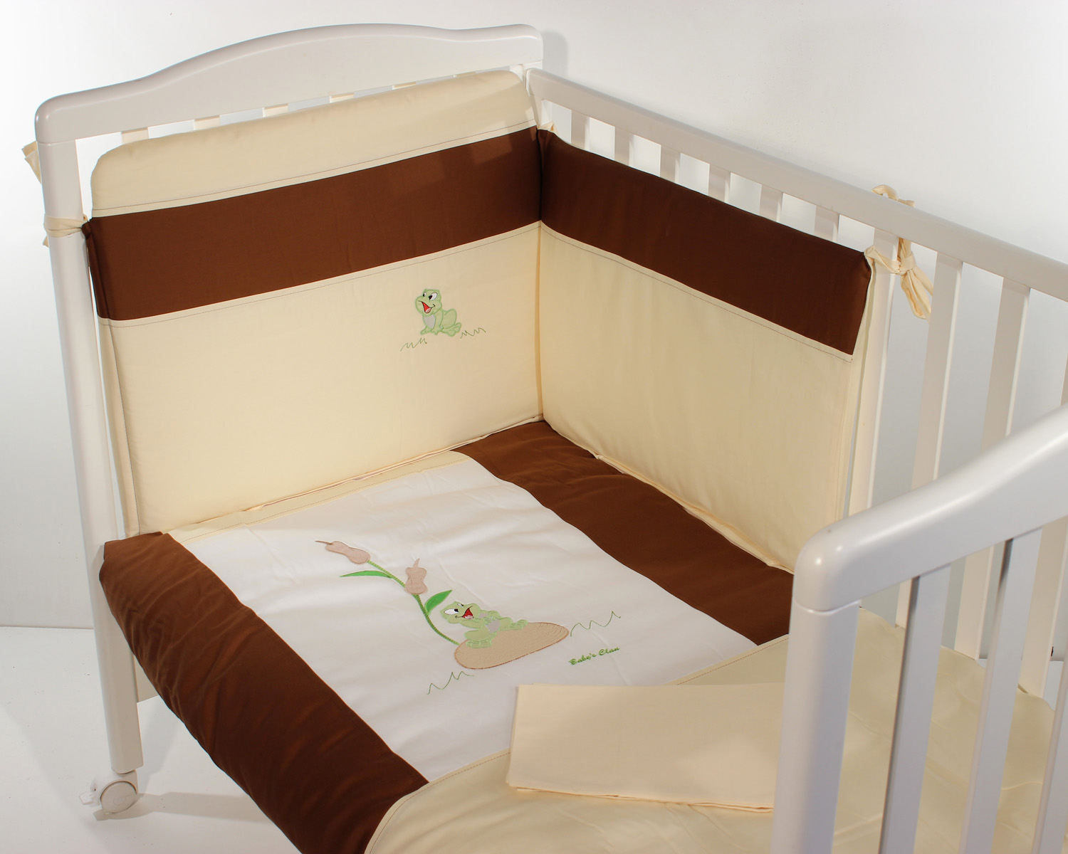 Baby's Clan Animali Completo Lettino 3 Pezzi Cotone Ricamato