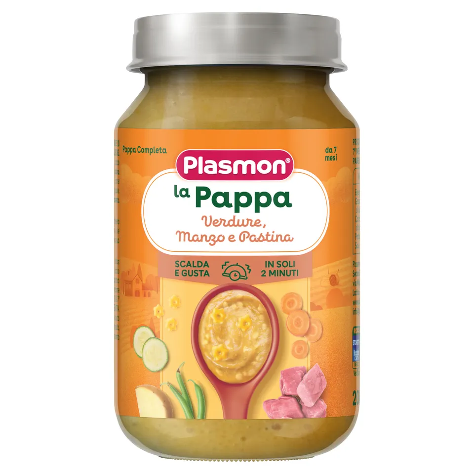 Plasmon La Pappa Verdure Manzo Pastina pappa pronta 7 mesi