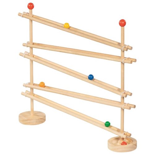 The Dida FlexiTrack pista per biglie legno 5 biglie