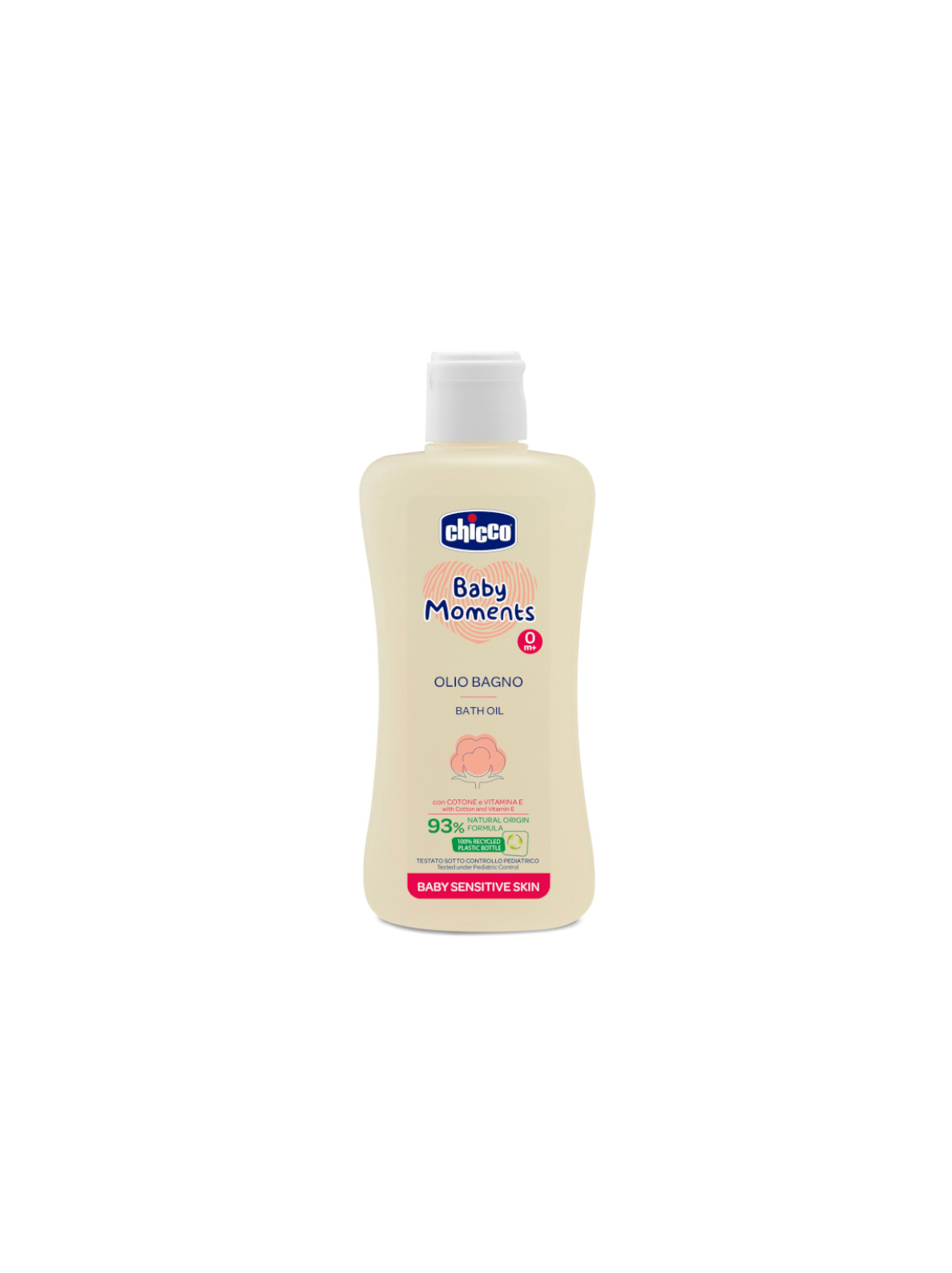 Chicco Baby Moments Olio Bagno Pelli Sensibili Vitamina E