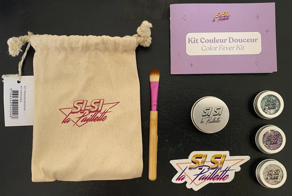 Si Si La Paillette Kit Couleur Douceur glitter biodegradabile vegetale