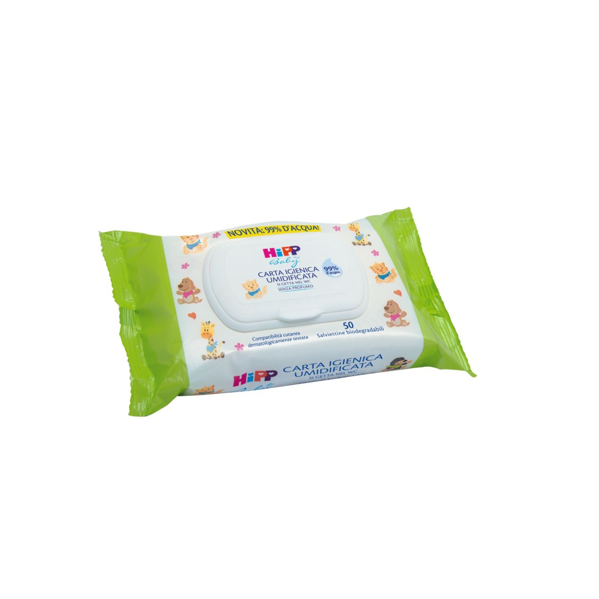 Hipp Baby Carta Igienica Umidificata 50 pezzi biodegradabile
