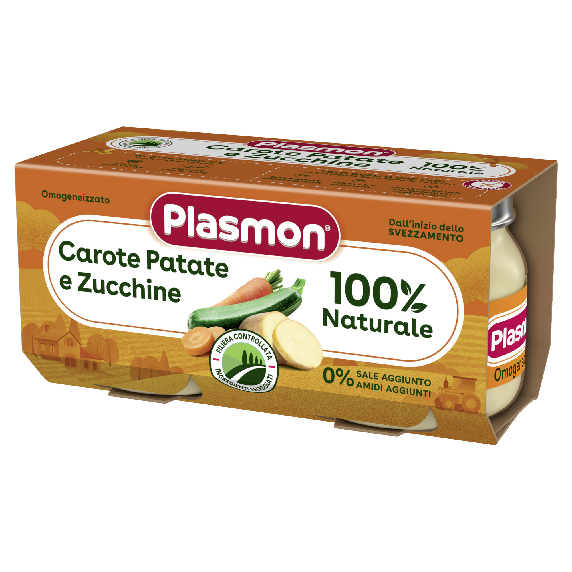 Plasmon omogeneizzato verdure carote patate 2x80g