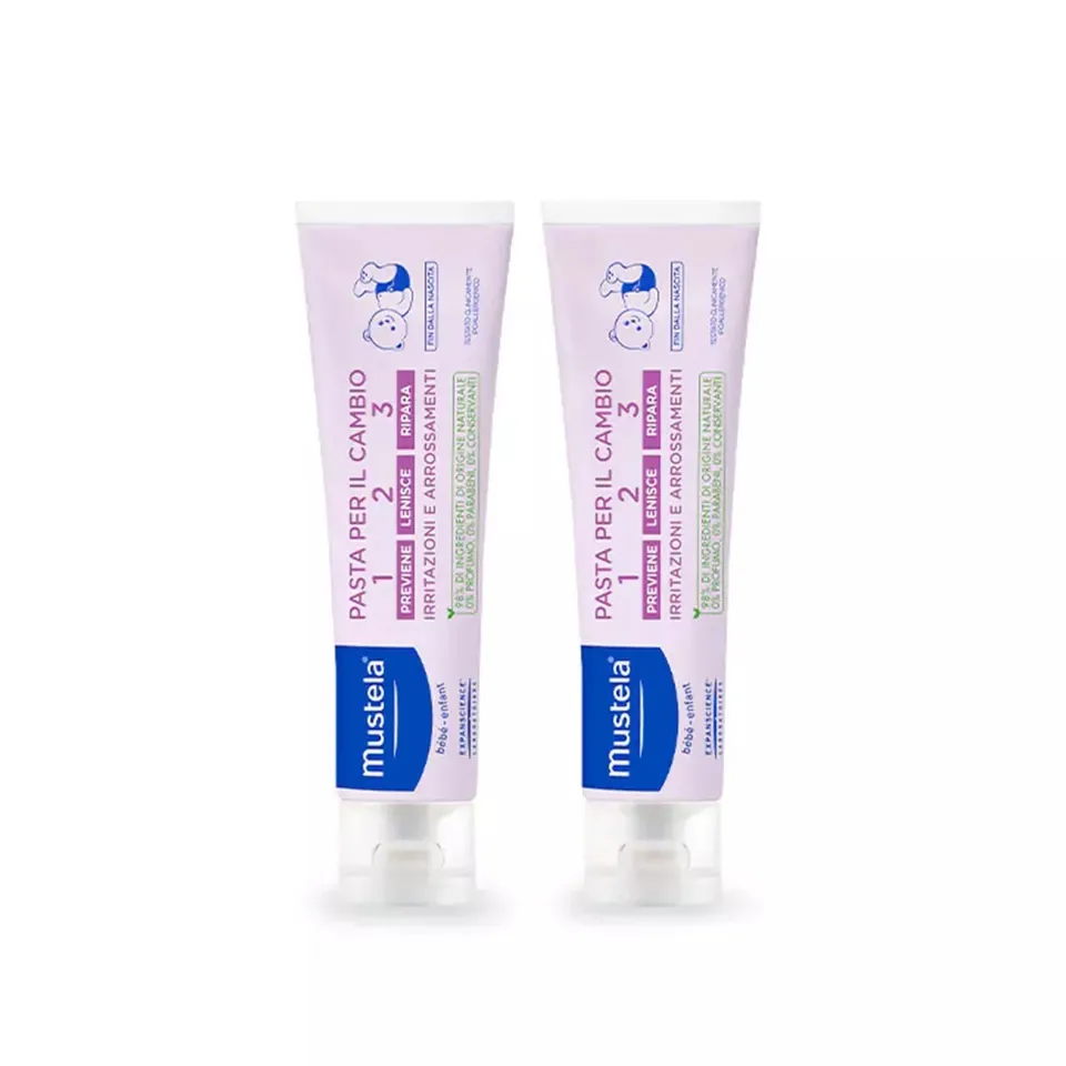 Mustela Pasta Cambio Bipack 150 ml x2 Arrossamenti