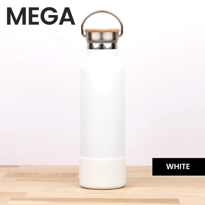 Montii MEGA Copri Base Silicone Borraccia Bianco