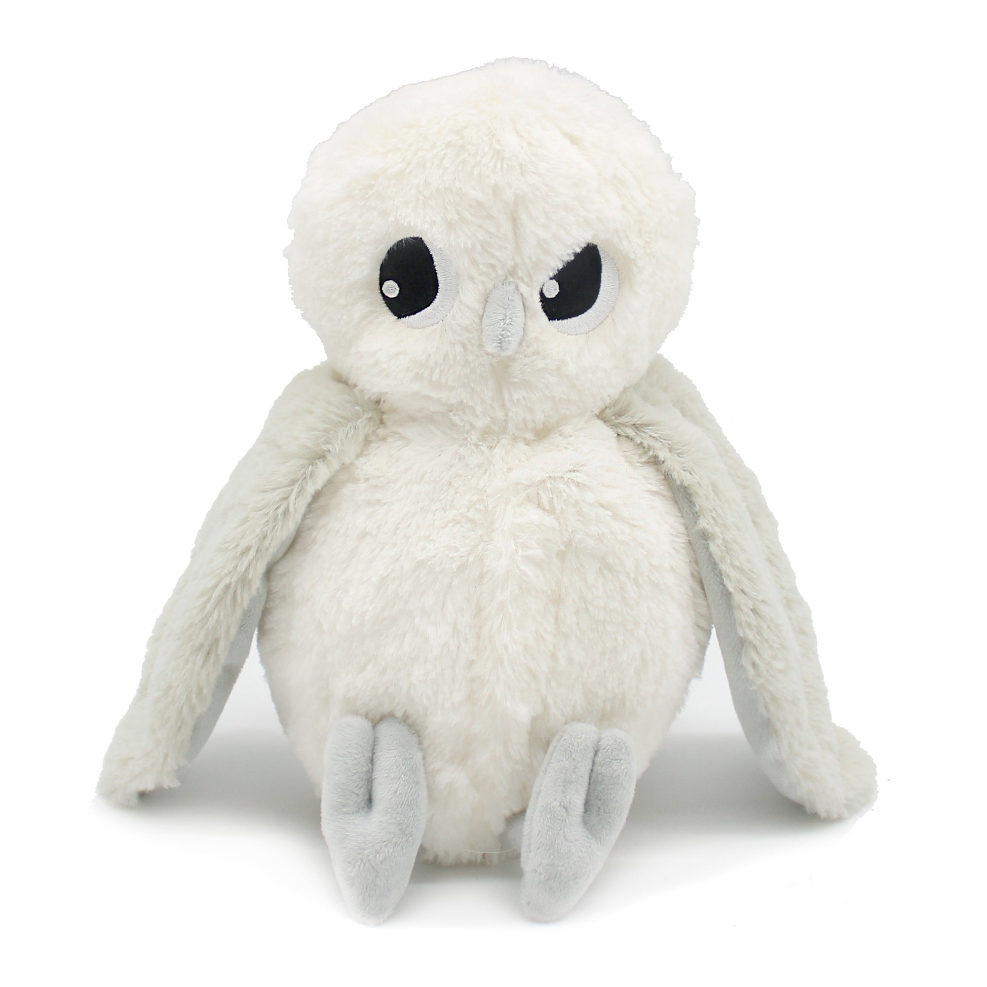 Les Deglingos Ptipotos Coucou peluche gufo polare mamma bebè bianco