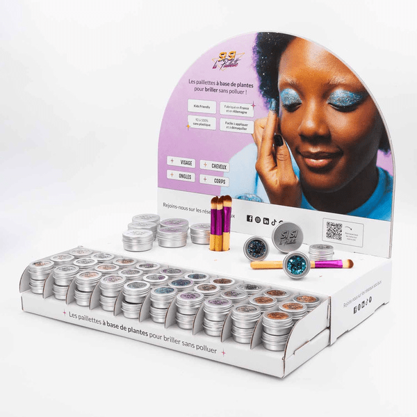 Si Si La Paillette Espositore Glitter Biodegradabile viso