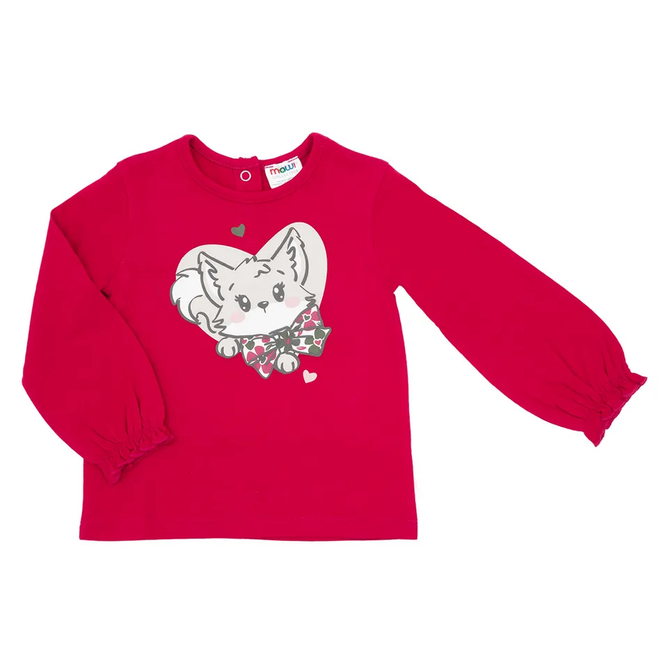 Toys Center Baby t-shirt bimba manica lunga rossa