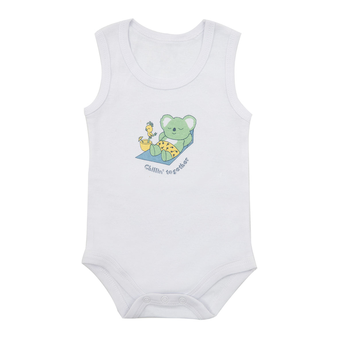 Toys Center Baby Body Koala Bianco a Canotta con Stampa