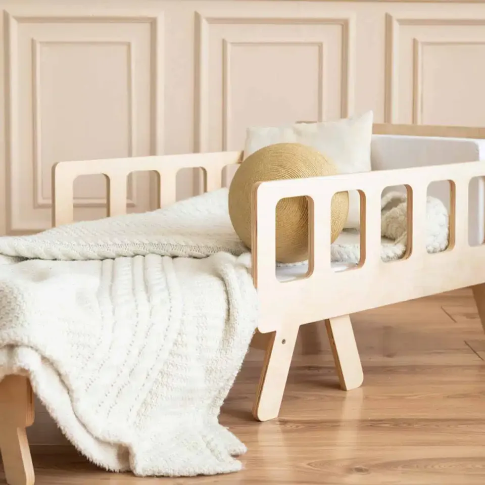 The Dida Crescente Lettino Montessori Legno Materasso