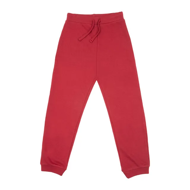 Toys Center Baby pantalone tuta bimba rosso french terry