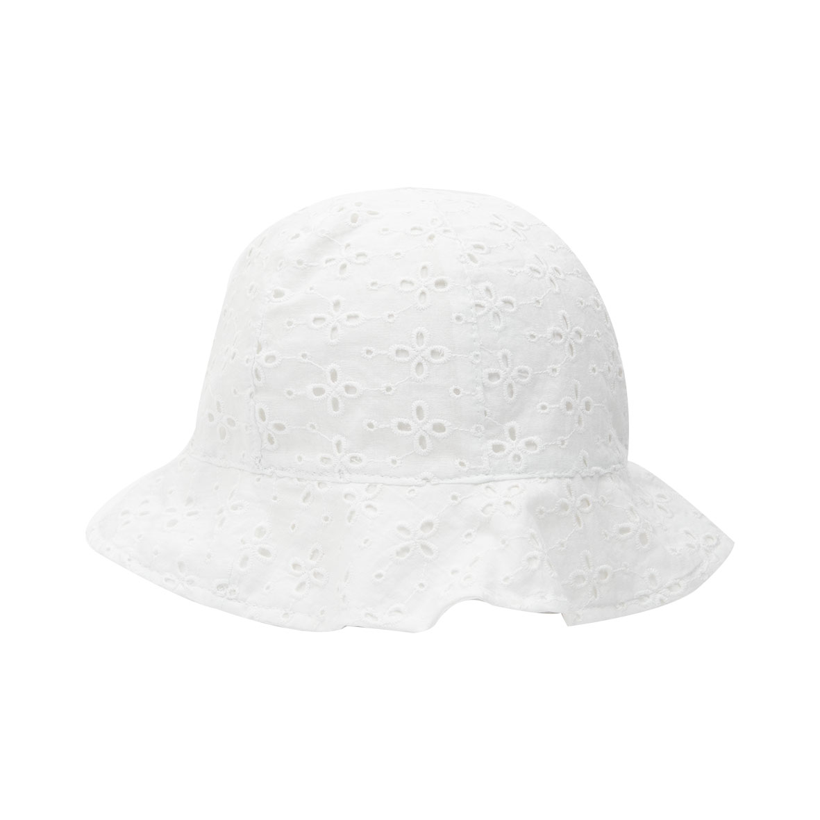 Cappello Sangallo Bimba Bianco Pescatore Morbido Estate