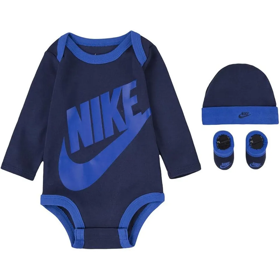 Nike set regalo neonato boy body cappello scarpine cotone