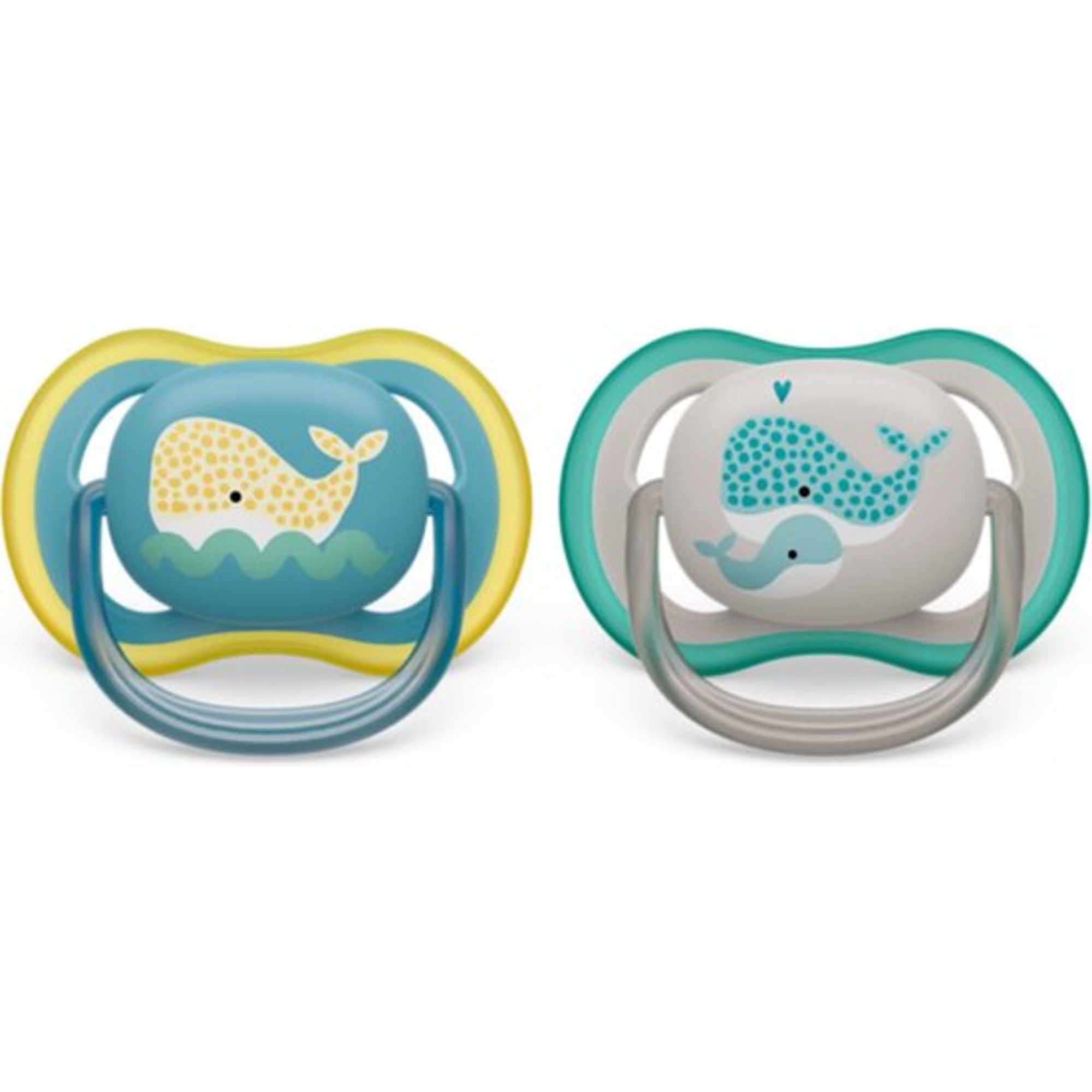 Philips Avent Ultra Air succhietto 18m+ balene 2 pezzi silicone