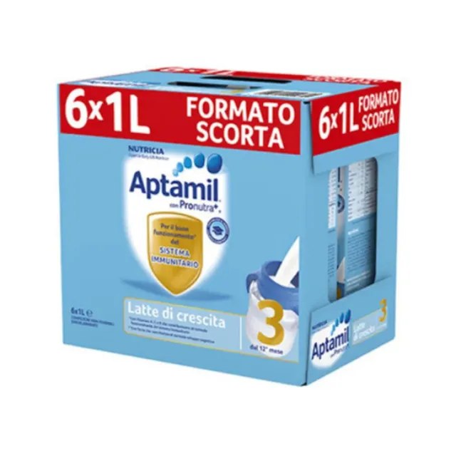 Aptamil Latte di Crescita 3 Liquido 12 Mesi 6x1000 ml