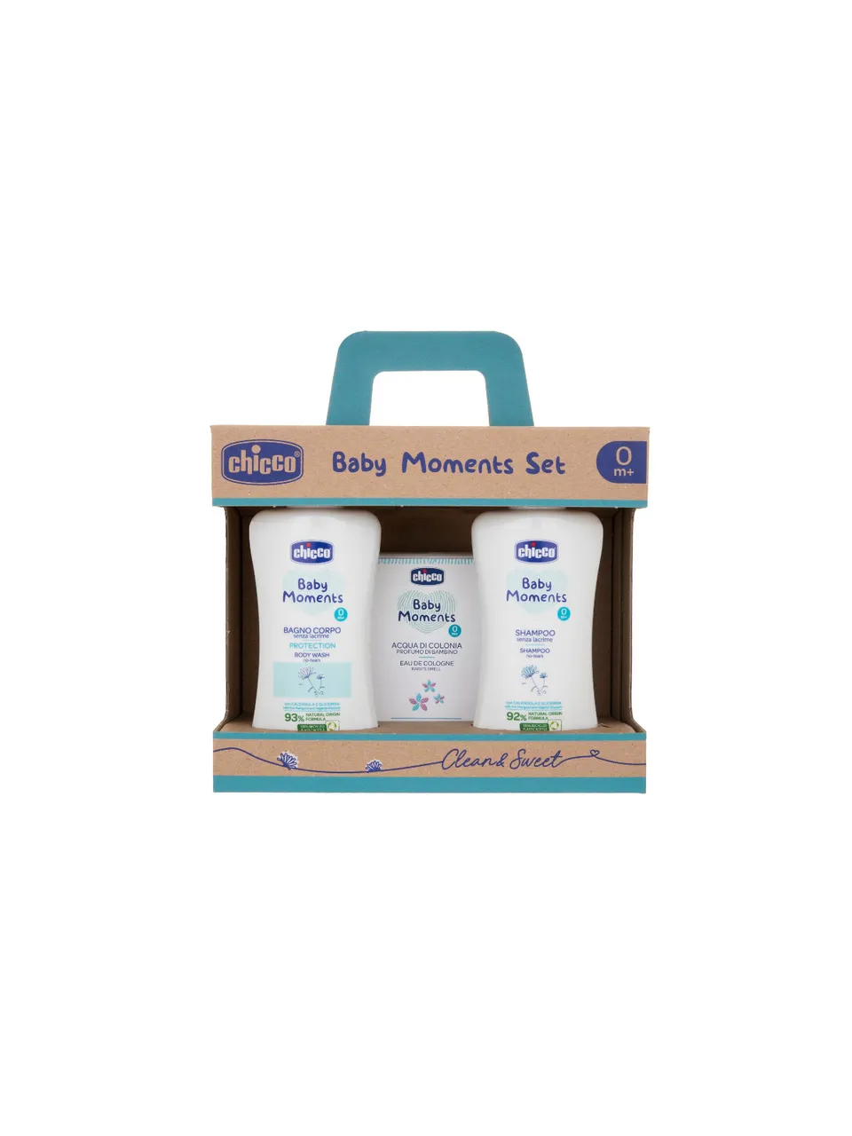 Chicco Baby Moments Set Bagno Neonato 3 Pezzi