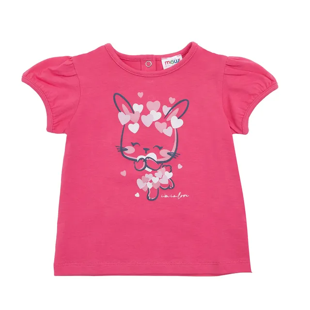 Toys Center Baby T-Shirt Bimba Fucsia Coniglietta Maniche Corte