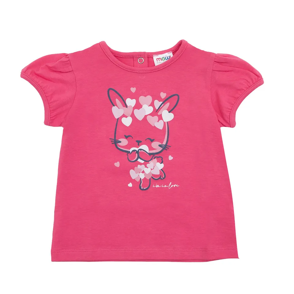 Toys Center Baby T-Shirt Bimba Fucsia Coniglietta Maniche Corte