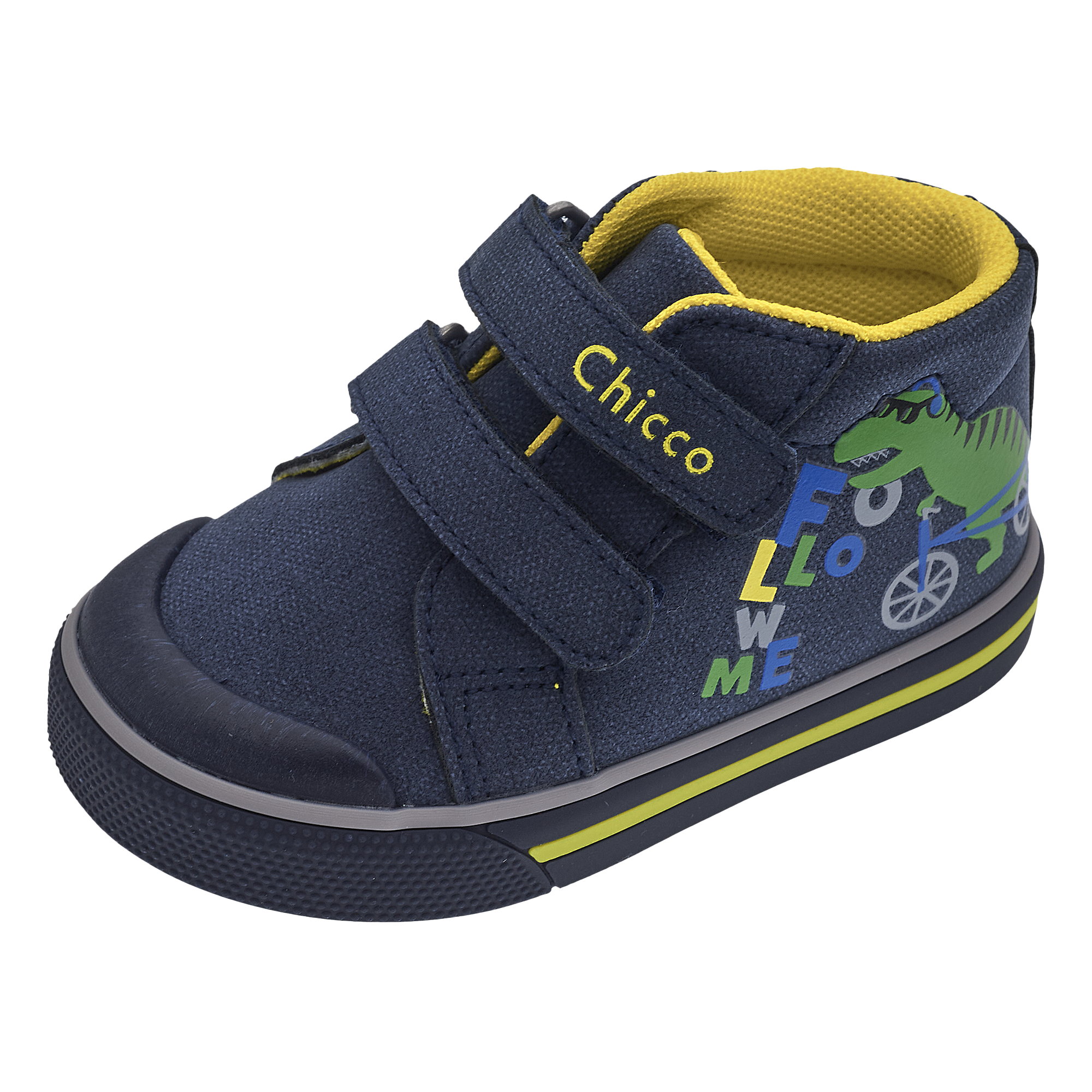 Chicco Geffy polacchino bimbo blu doppio velcro dinosauro