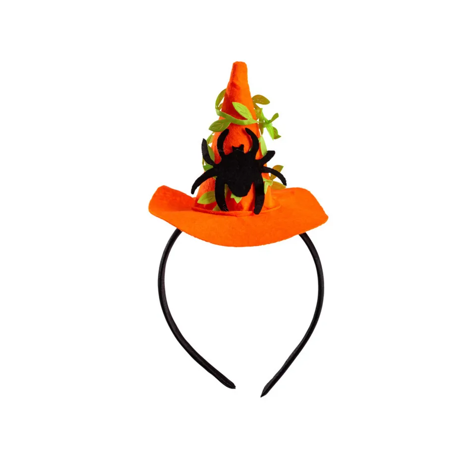 Carnival Toys Mini Cappello Strega Ragno Cerchietto Halloween