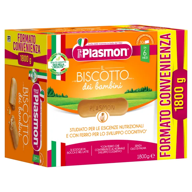 Plasmon Biscotto Classico biscotti infanzia 1800g senza olio di palma